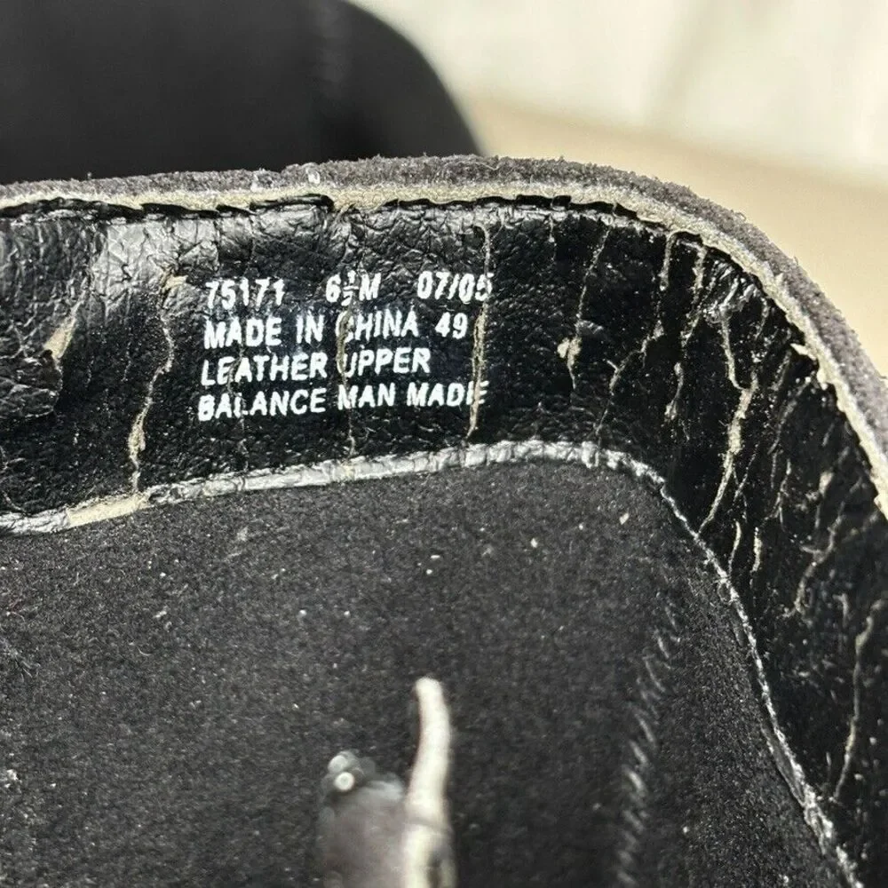 Clarks Ashlyn Black Suede Square Toe Zip Wedge Ankle Bootie Womens Size 6.5 - Picture 10 of 10